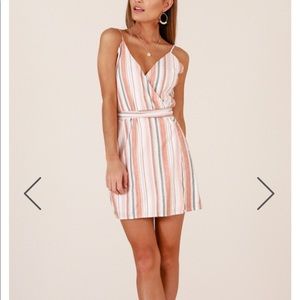 Orange stripped dress 🍊